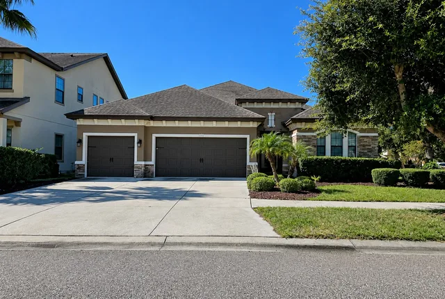 Front exterior of 10911 Charmwood Drive in Riverview, Florida