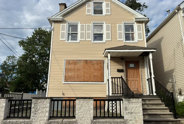 Front exterior of 145 Ward Street in Orange, New Jersey